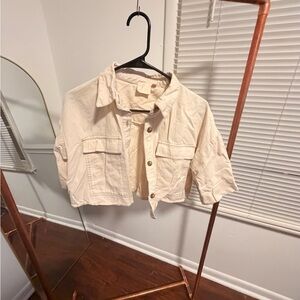 LG Women's Beige Utility Jacket